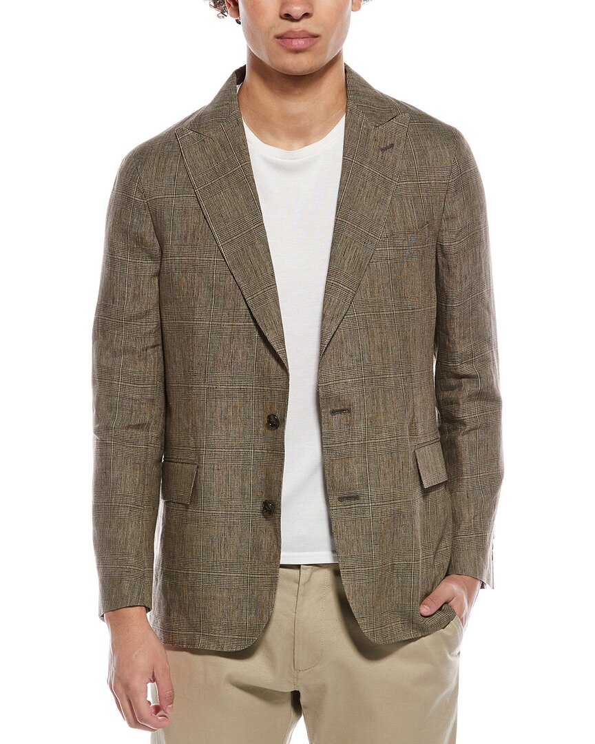 Todd Snyder Plaid Linen Sutton Jacket