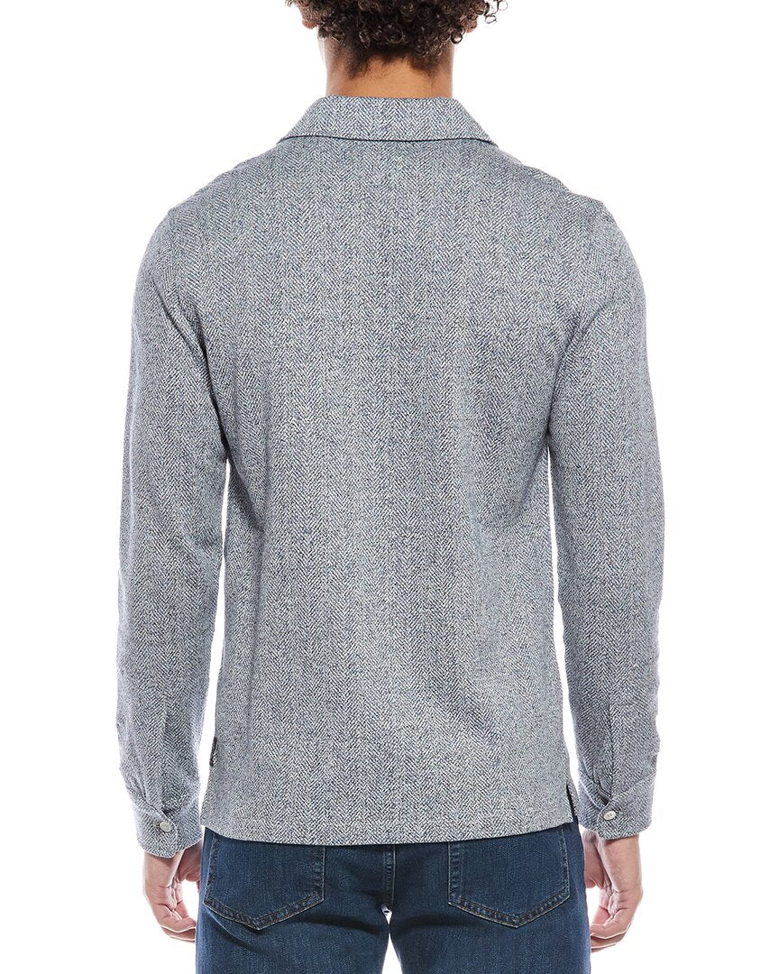 Todd Snyder Knit Jacquard Linen-Blend Shirt