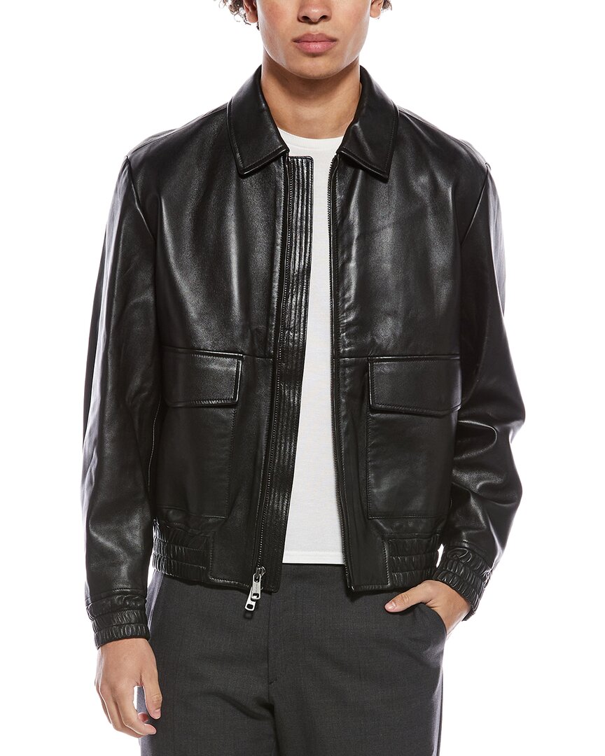 Todd Snyder Leather Bomber Jacket