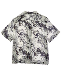 Todd Snyder Tonal Marble Print Camp Collar Shirt