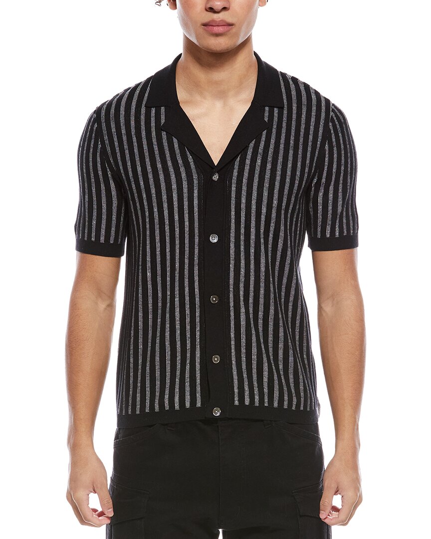 Todd Snyder Vertical Stripe Bungalow Polo Shirt