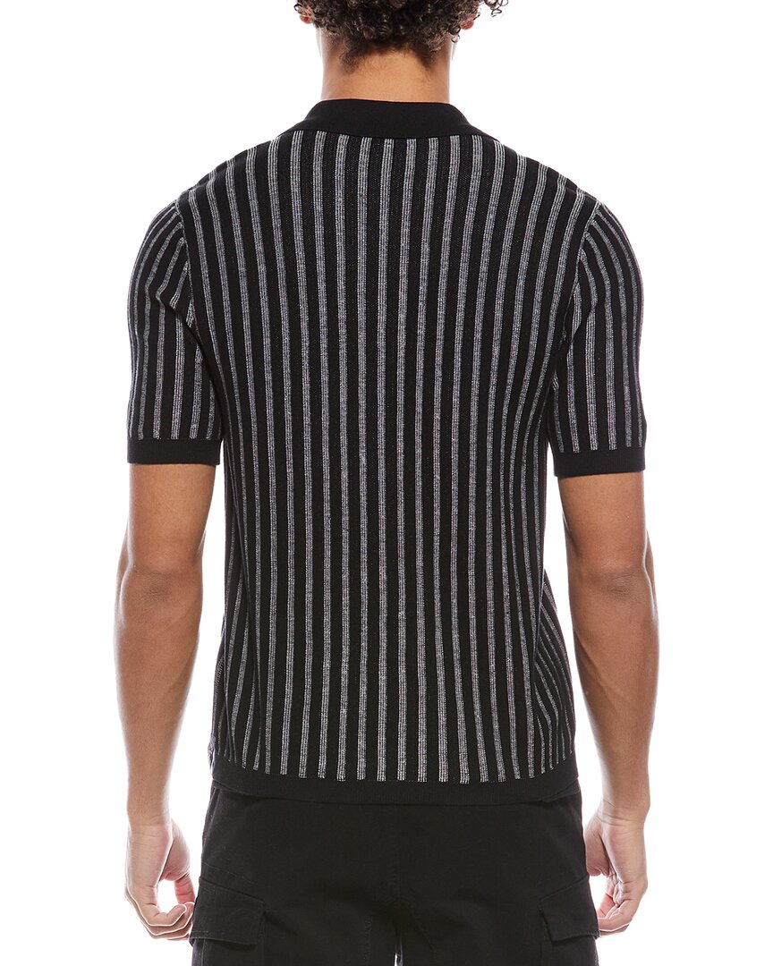 Todd Snyder Vertical Stripe Bungalow Polo Shirt
