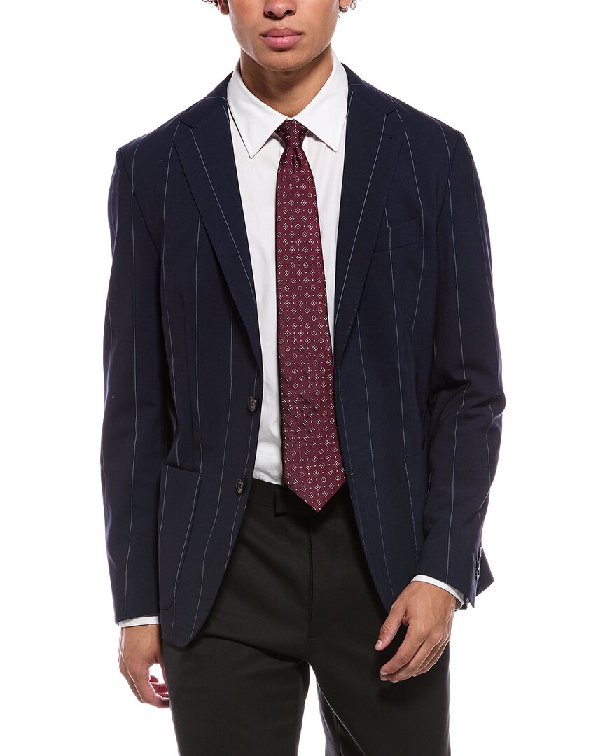 Eleventy Single Breasted Wool-Blend Jacket