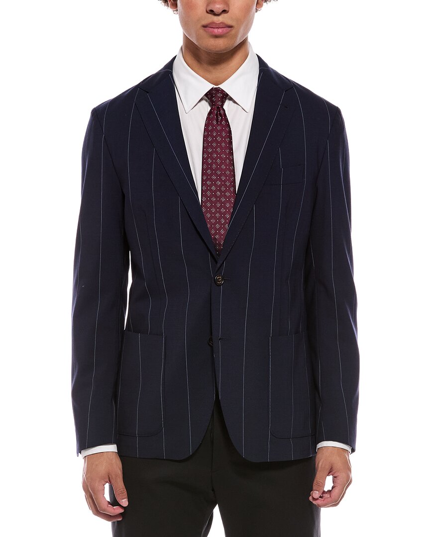 Eleventy Single Breasted Wool-Blend Jacket