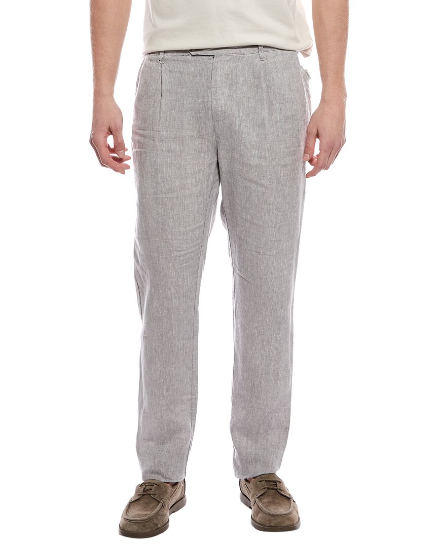 Onia Linen Tapered Pleated Trouser