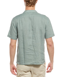 Onia Linen Pintuck Camp Shirt