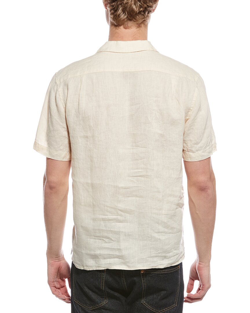 Onia Linen Pintuck Camp Shirt