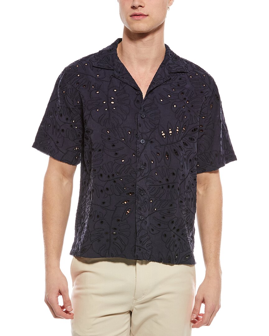 Onia Oversized Linen-Blend Vacation Shirt