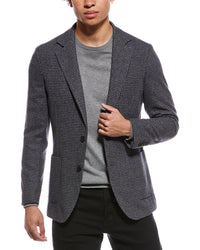 Reiss Reiss Wool-Blend Puppytooth Blazer
