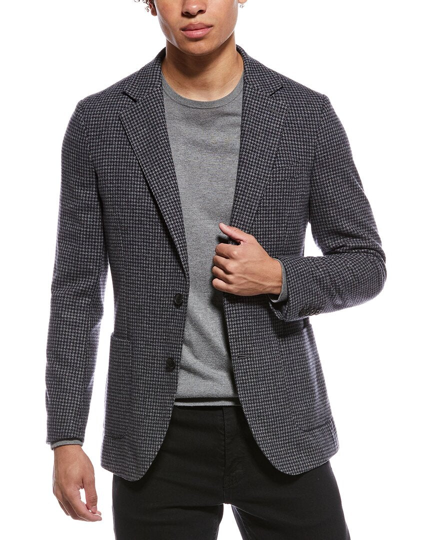 Reiss Reiss Wool-Blend Puppytooth Blazer