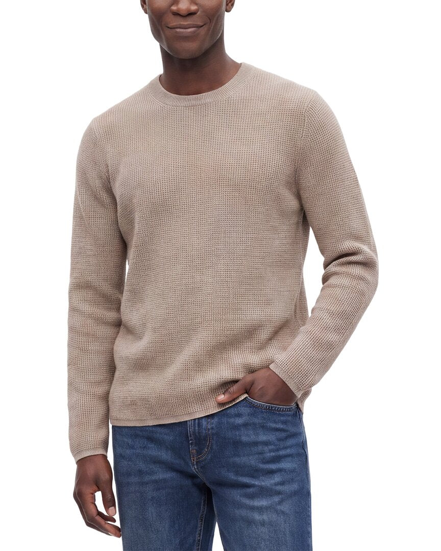 Forte Cashmere 100% Cashmere Thermal Crewneck 100% Cashmere Sweater