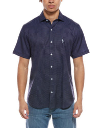 Tailorbyrd Geo Floral Printed Performance Shirt