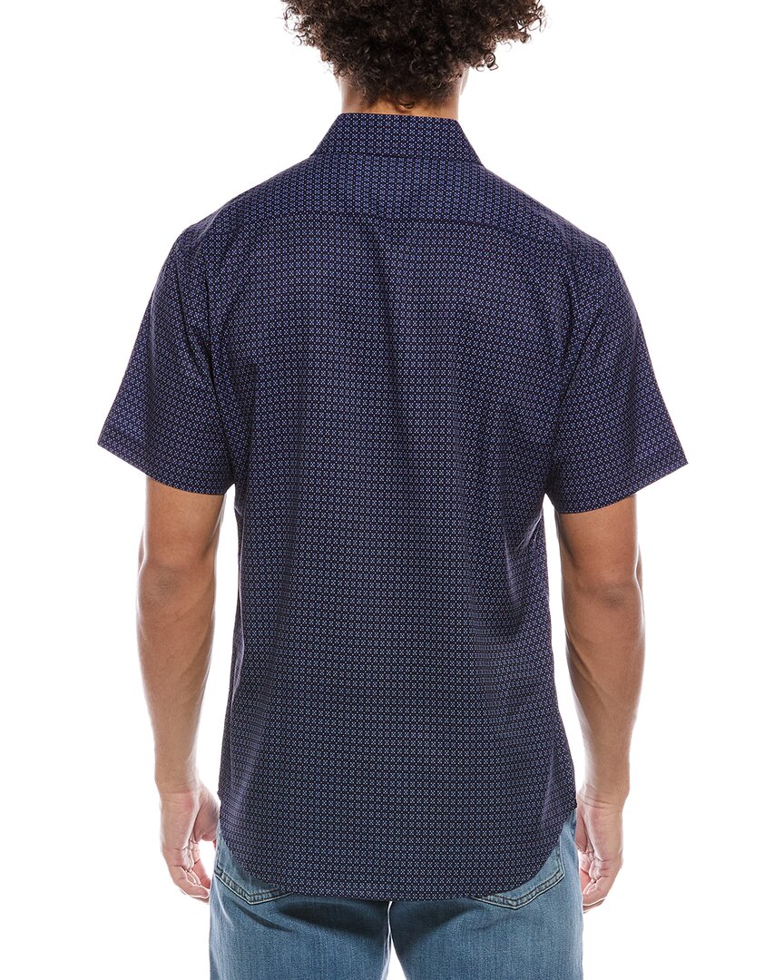 Tailorbyrd Geo Floral Printed Performance Shirt