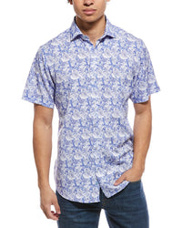 Tailorbyrd Distressed Printed Performance Shirt