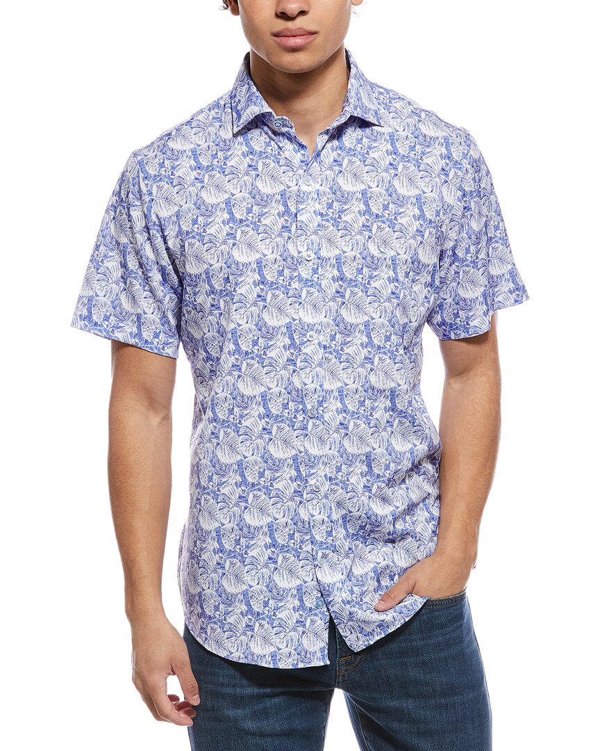 Tailorbyrd Distressed Printed Performance Shirt