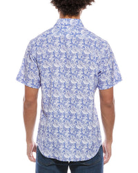 Tailorbyrd Distressed Printed Performance Shirt