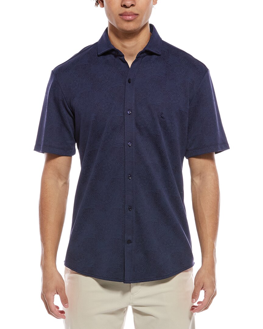 Tailorbyrd Tropical Printed Short Sleeve Shirt