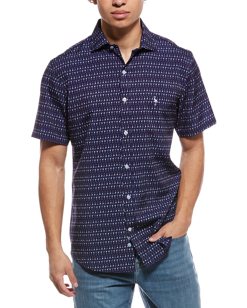Tailorbyrd Martini Glasses Printed Performance Shirt