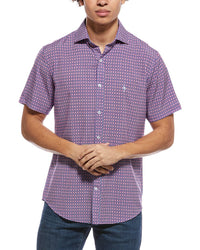 Tailorbyrd Moroccan Tile Printed Performance Shirt
