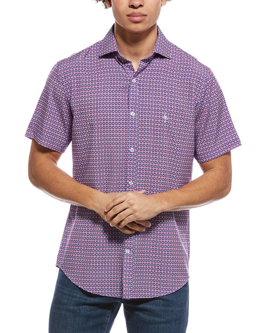 Tailorbyrd Moroccan Tile Printed Performance Shirt