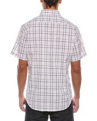 Tailorbyrd Yarn Dyed Large Check Linen-Blend Shirt