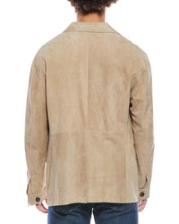 Eleventy Sahariana Suede Jacket