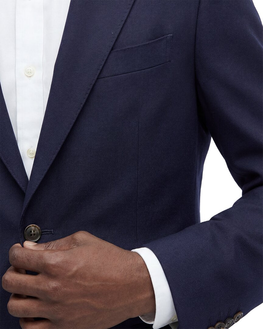 Eleventy Single-Breasted Wool Jacket