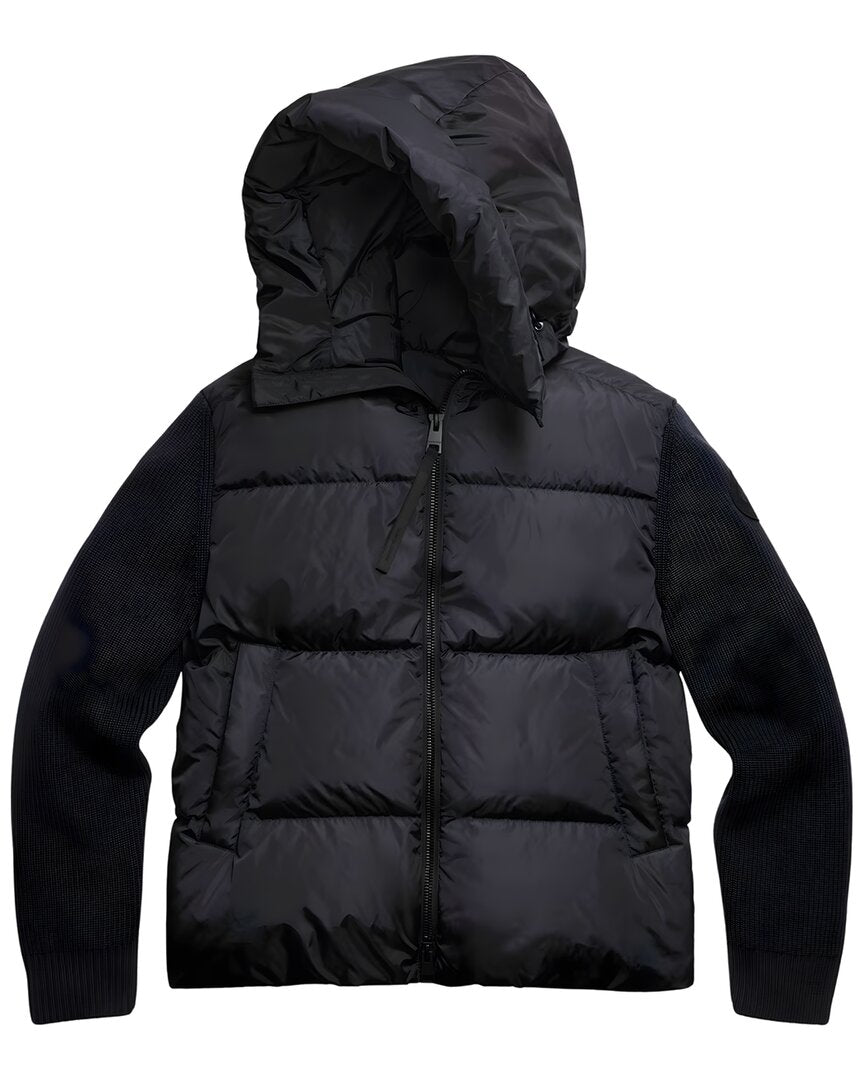 Canada Goose Canada Goose Hybridge Grove Wool Knit Down Hoodie