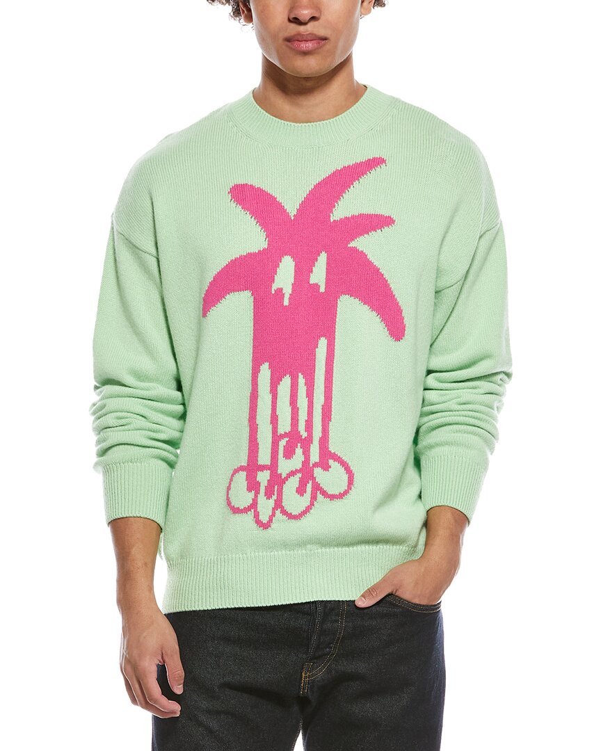 Palm Angels Wool & Cashmere-Blend Crewneck Sweater