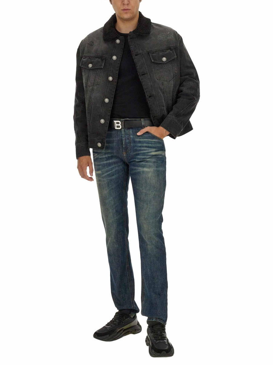 Balmain Men Destroyed Jacket