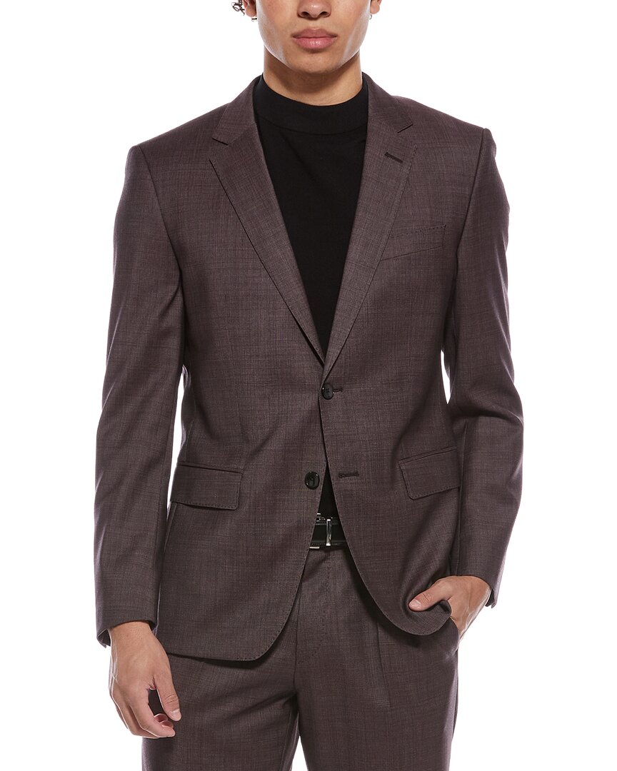 Hugo Boss 2Pc Wool-Blend Suit With Flat Front Pant