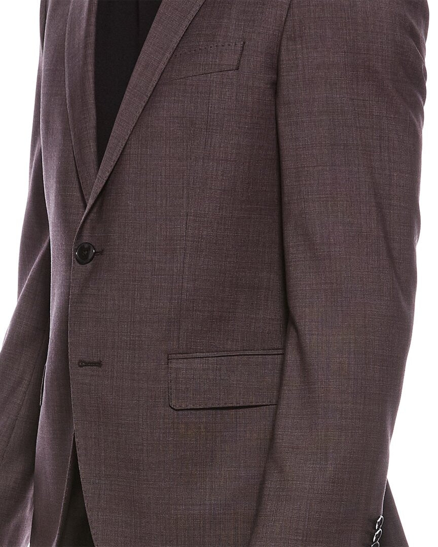 Hugo Boss 2Pc Wool-Blend Suit With Flat Front Pant
