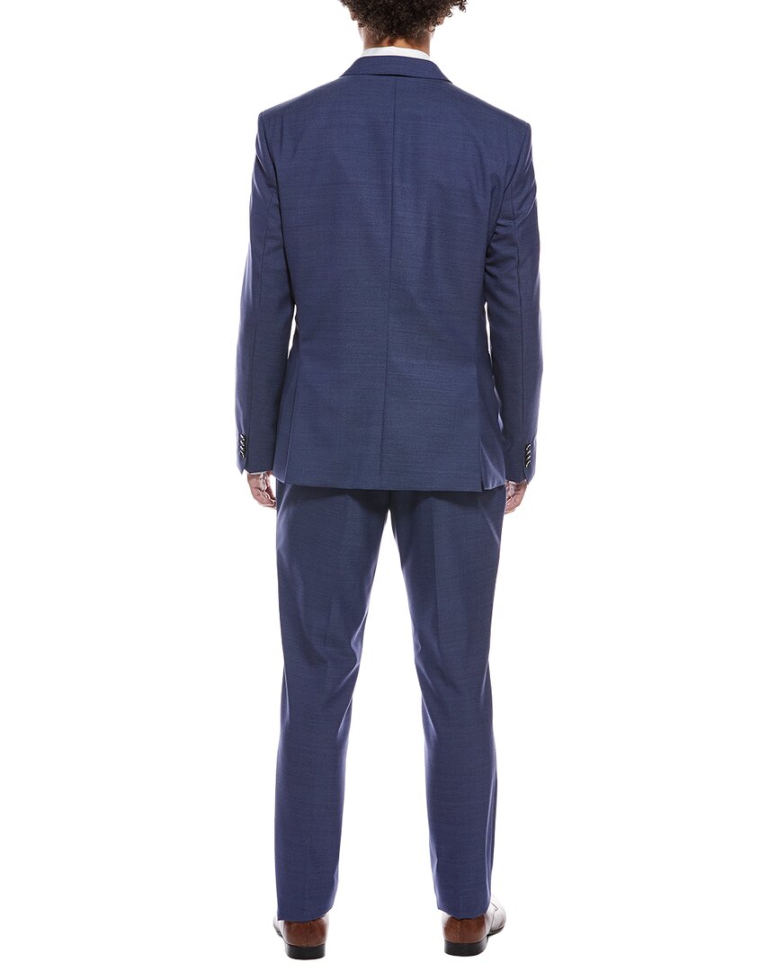 Hugo Boss 2Pc Wool Suit With Flat Front Pant