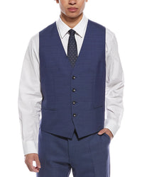 Hugo Boss 2Pc Wool Suit With Flat Front Pant