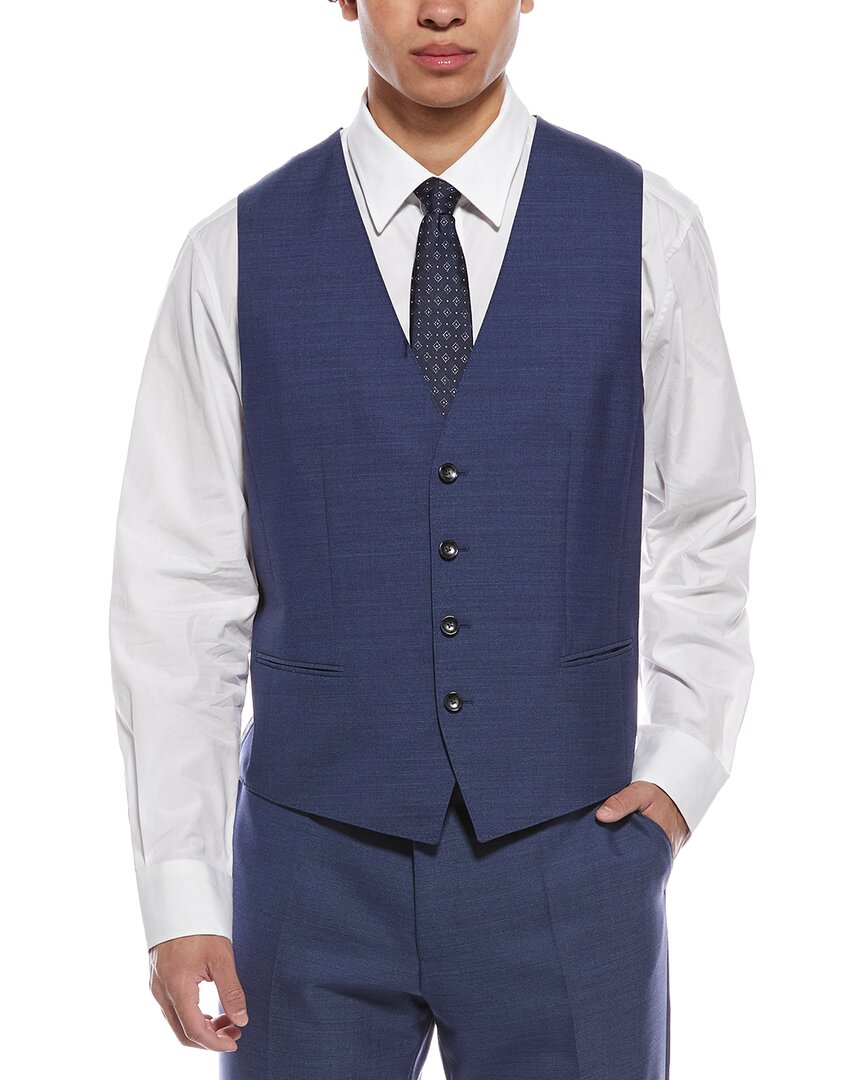 Hugo Boss 2Pc Wool Suit With Flat Front Pant