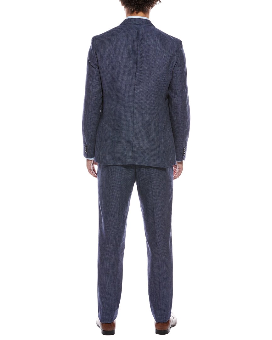 Hugo Boss 2Pc Linen & Wool-Blend Suit With Flat Front Pant