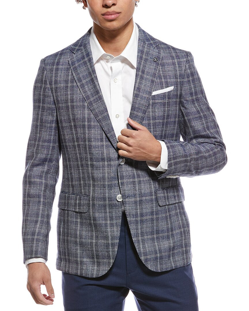 Hugo Boss Hutson Wool & Linen-Blend Blazer
