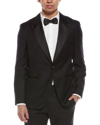 Hugo Boss Hutson Wool & Silk-Blend Tuxedo Jacket