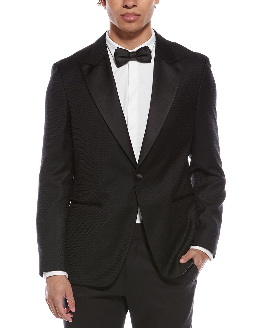 Hugo Boss Hutson Wool & Silk-Blend Tuxedo Jacket