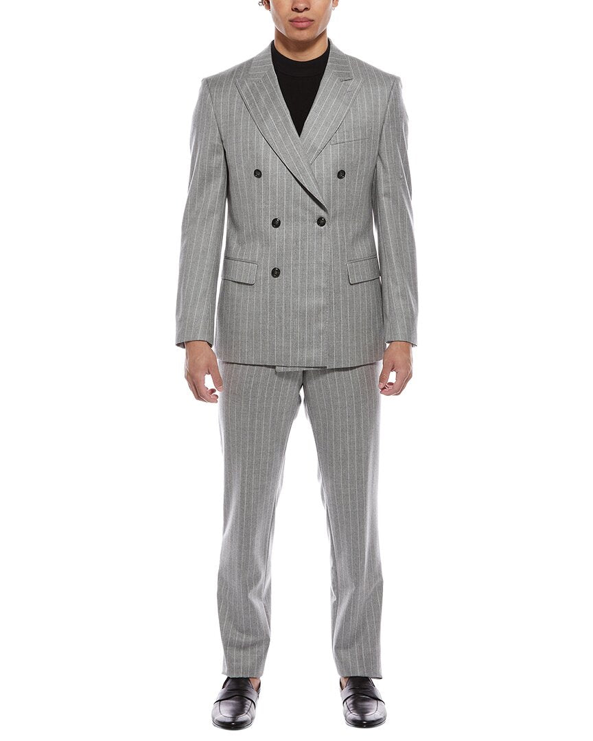 Hugo Boss 2Pc Wool Suit With Flat Front Pant