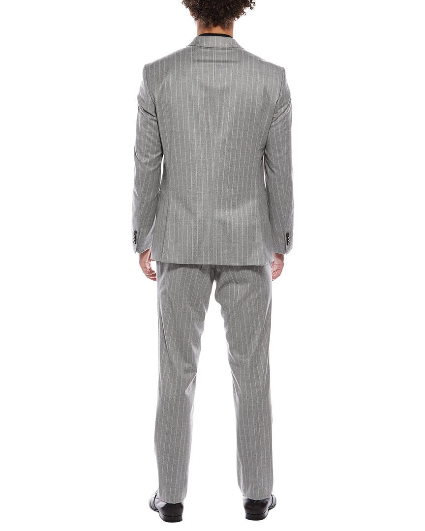 Hugo Boss 2Pc Wool Suit With Flat Front Pant