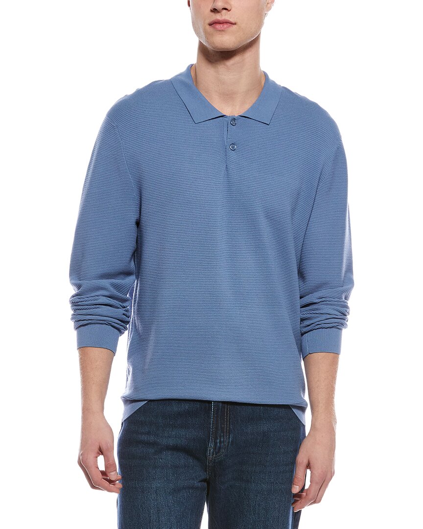 Magaschoni Novelty Knit Polo Sweater