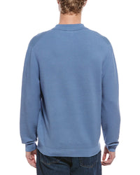 Magaschoni Novelty Knit Polo Sweater