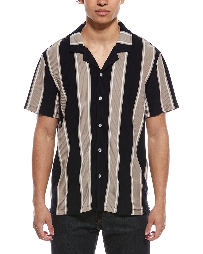 Magaschoni Button-Up Plisse Shirt