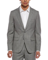 Zanetti 2Pc Wool-Blend Patro Suit With Flat Front Pant
