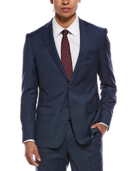 Zanetti 2Pc Wool Suit With Flat Front Pant