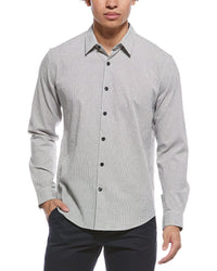 Theory Rammy Micro Grid Shirt