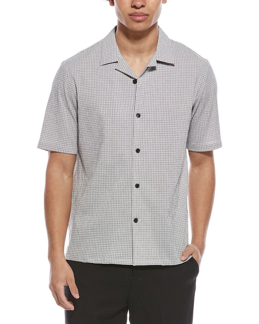 Theory Daze Micro Seersucker Shirt