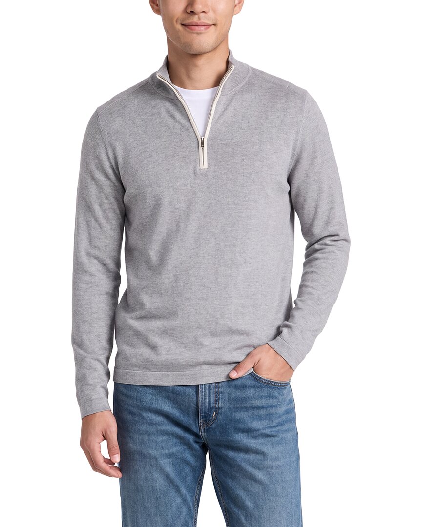 N.Peal Salcombe Cashmere-Blend 1/2-Zip Sweater
