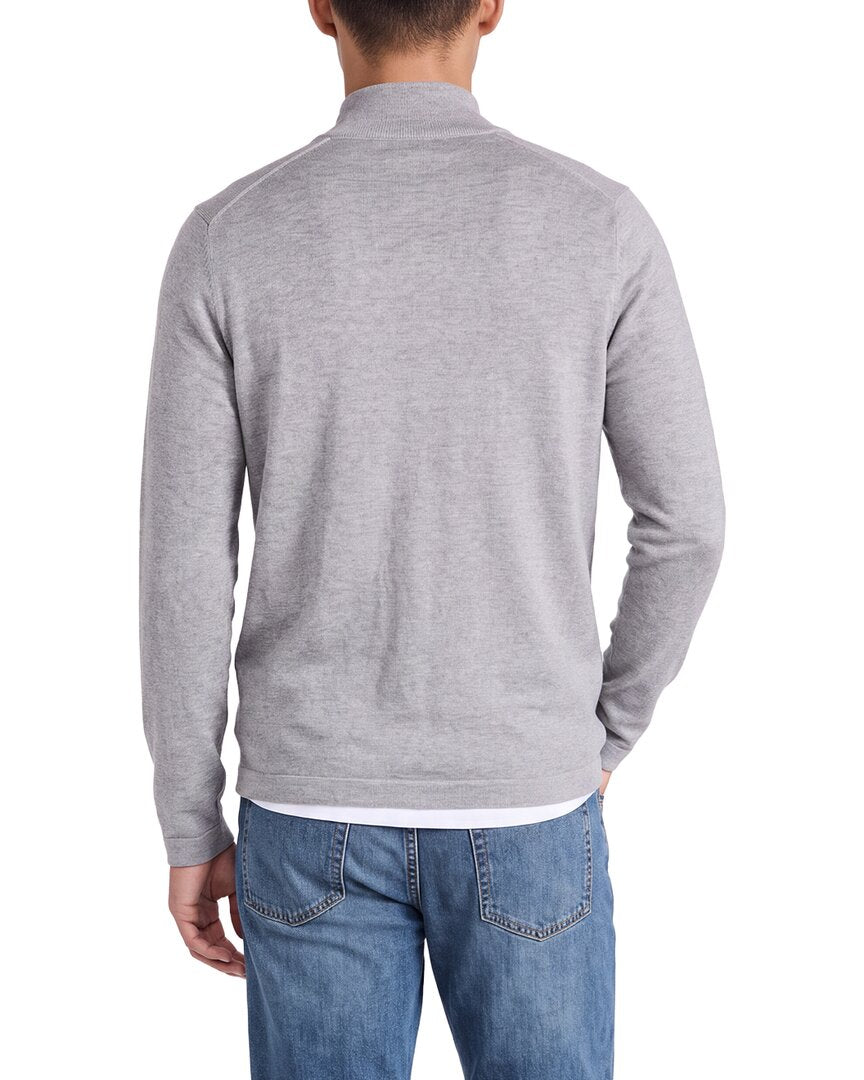 N.Peal Salcombe Cashmere-Blend 1/2-Zip Sweater